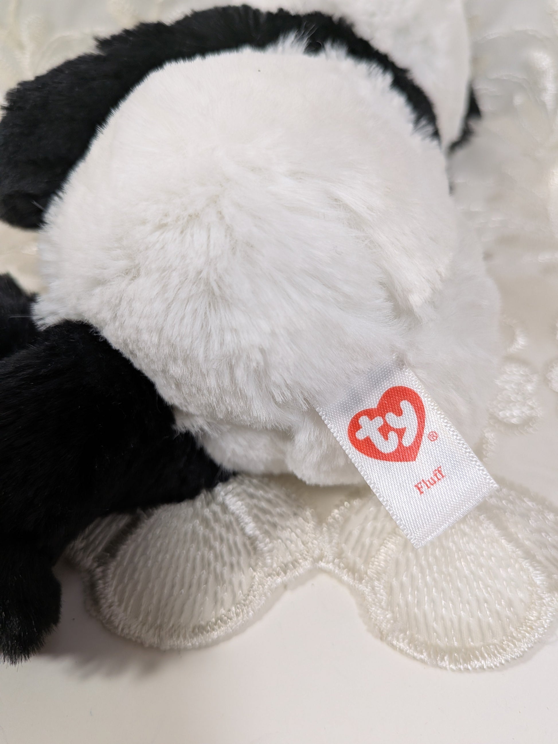Ty Attic Treasure - Fluff The Panda (8.5in) No tag - Vintage Beanies Canada