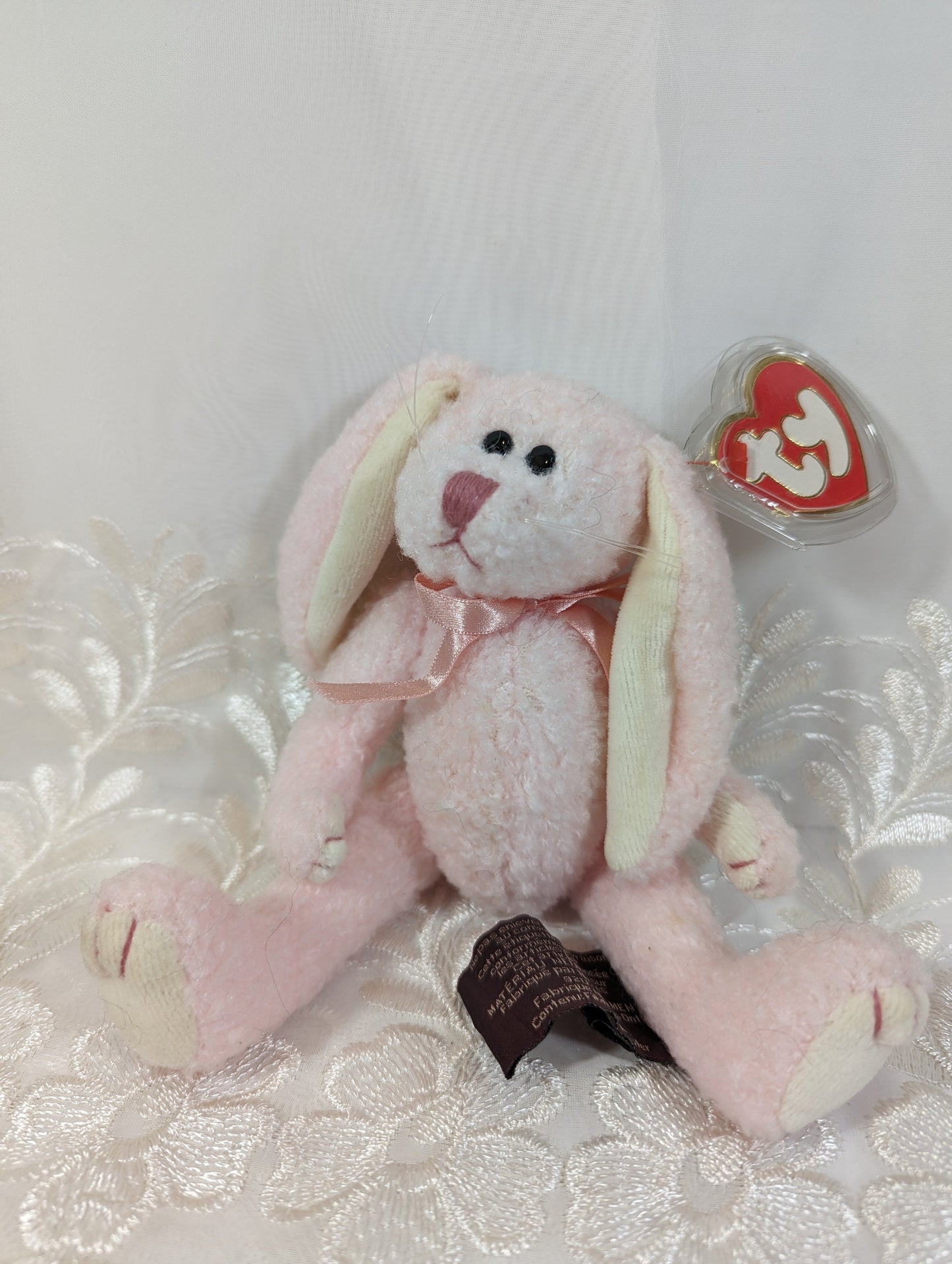 Ty Attic Treasure - Strawbunny The Pink Bunny Rabbit (8in) - Vintage Beanies Canada