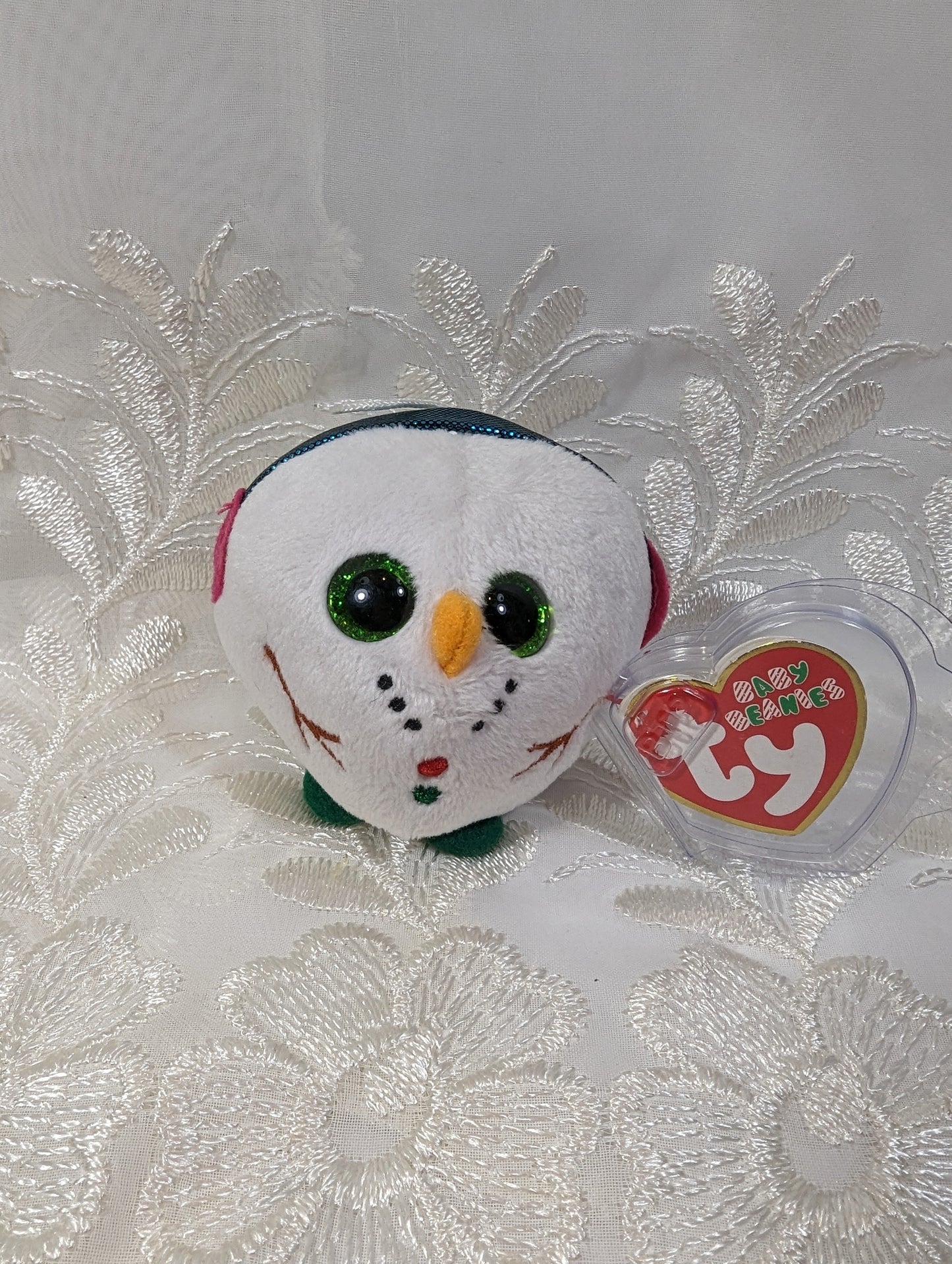 Ty Baby Beanie - Chilly The Snowman (3in) - Vintage Beanies Canada