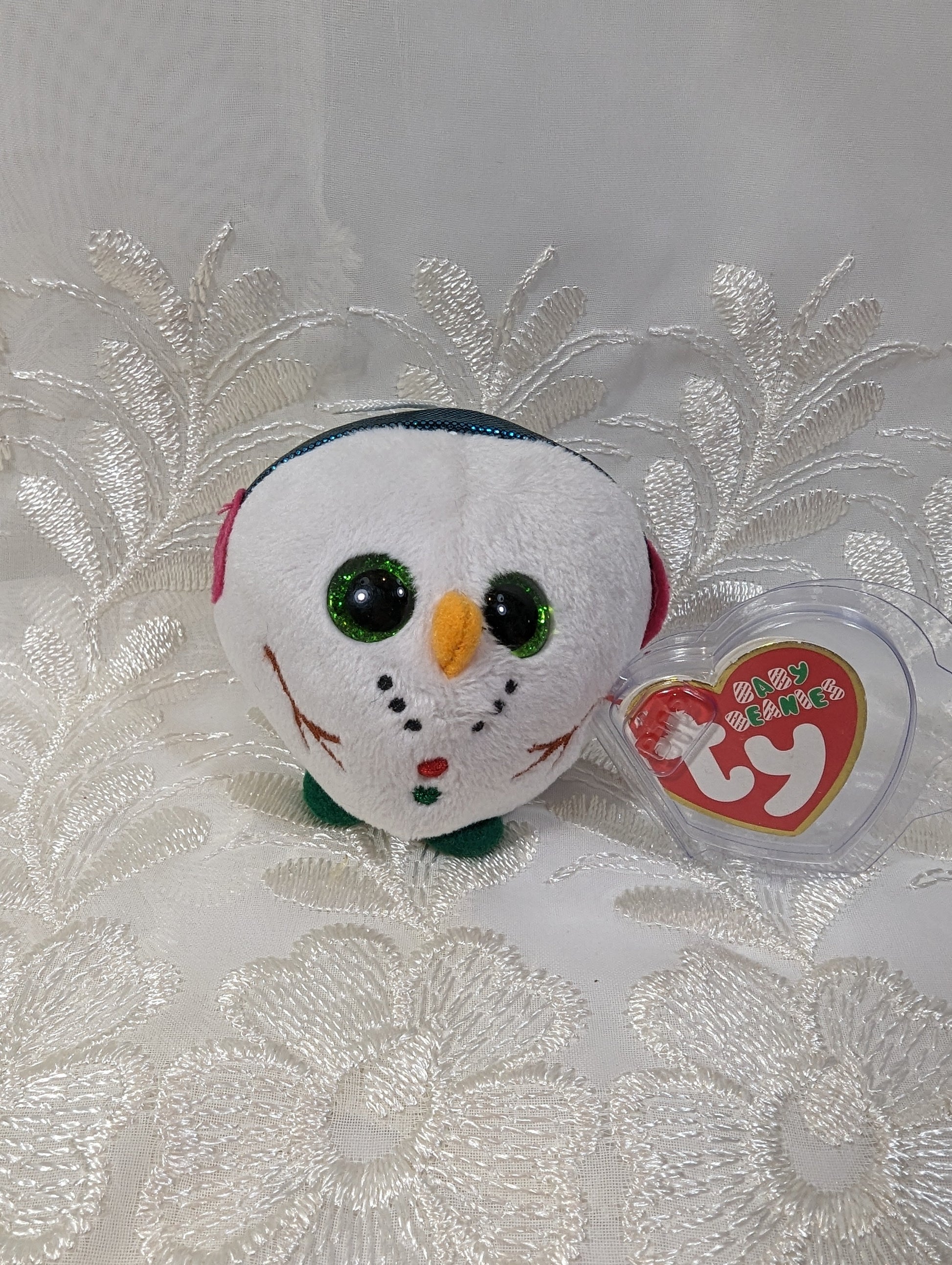 Ty Baby Beanie - Chilly The Snowman (3in) - Vintage Beanies Canada