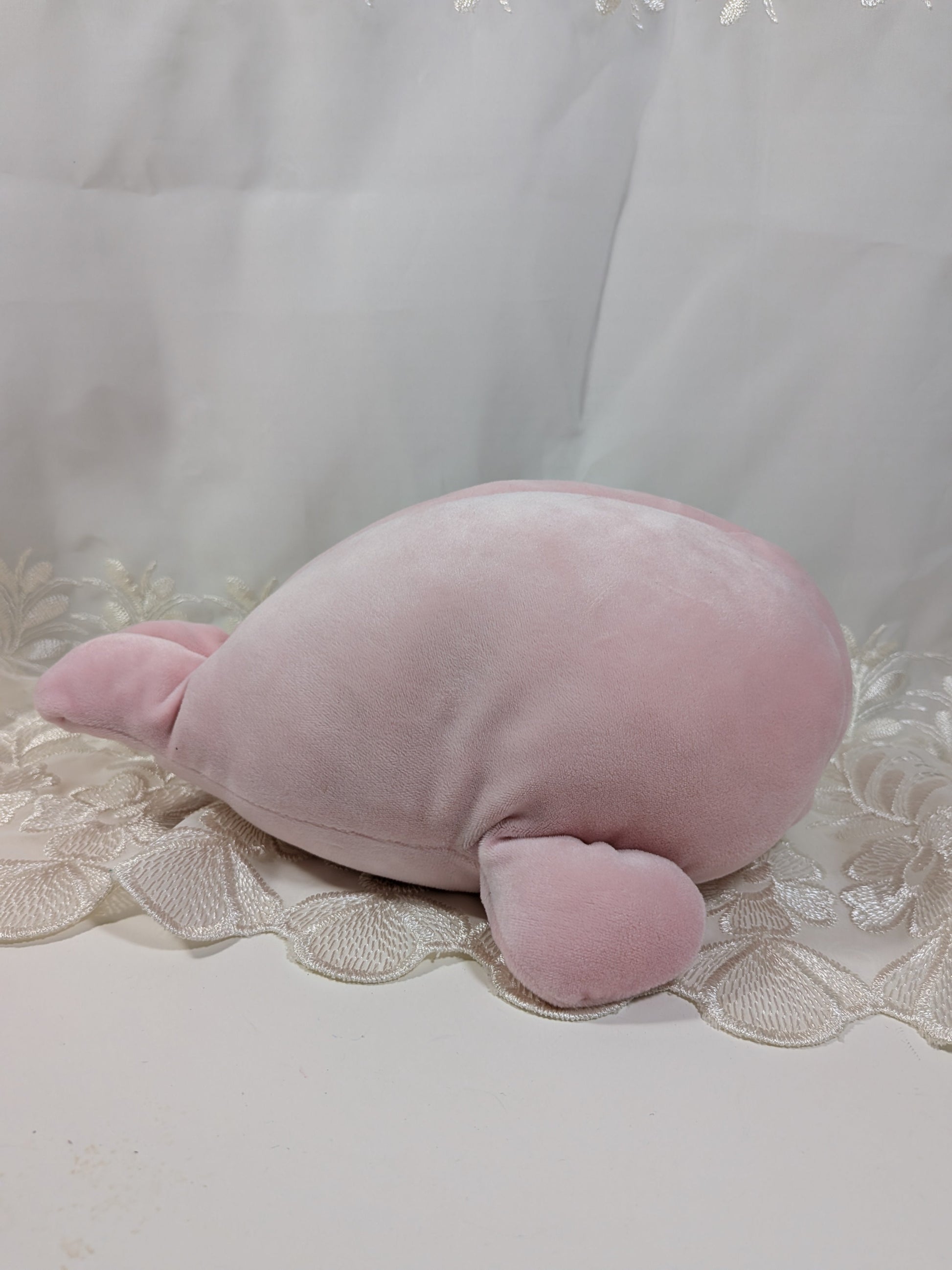 Ty Baby Collection - Doodles the pink seal (10in) No Tag - Vintage Beanies Canada