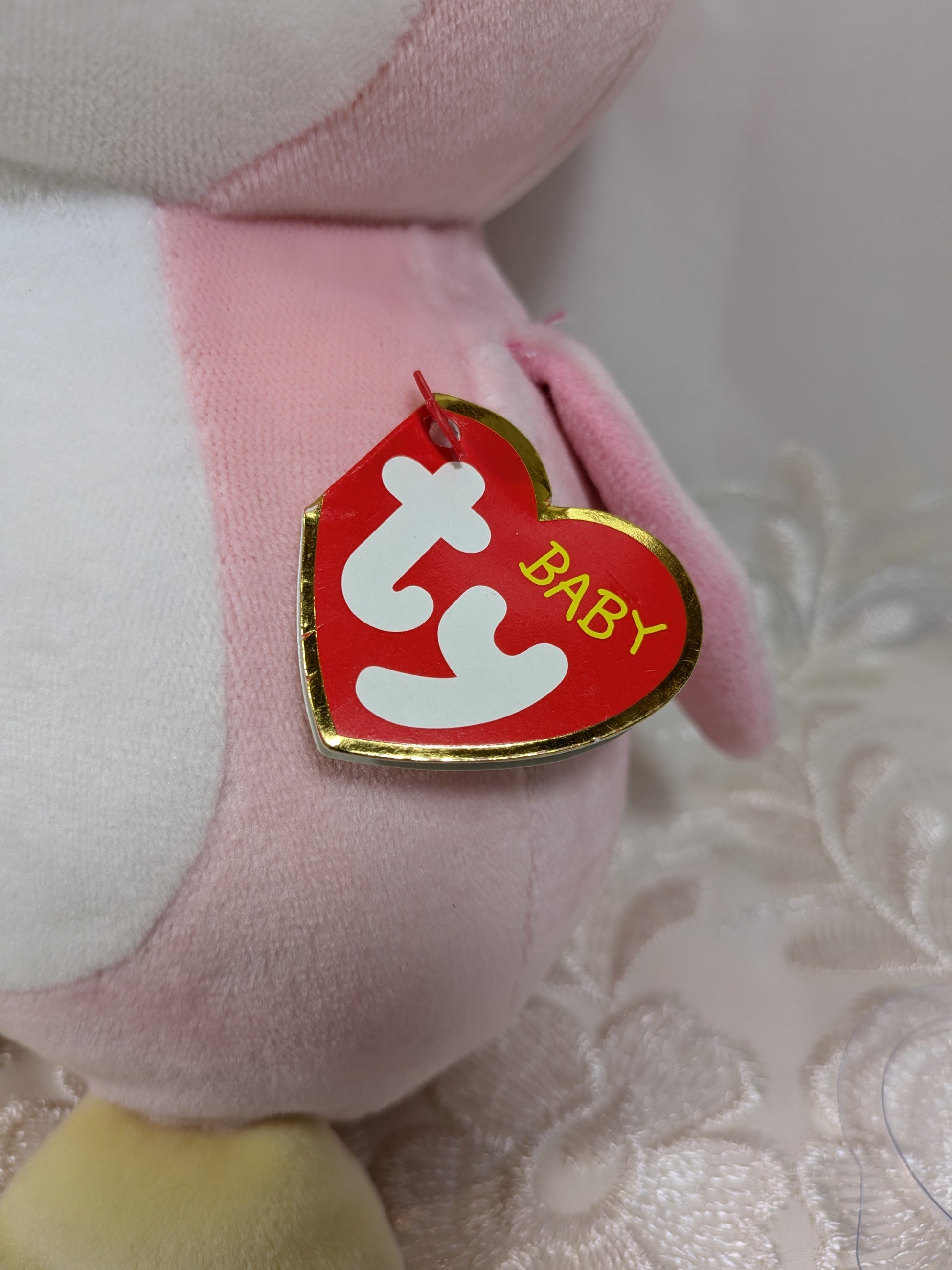 TY Baby Collection - Penny the Pink Penguin (8 In) - Vintage Beanies Canada