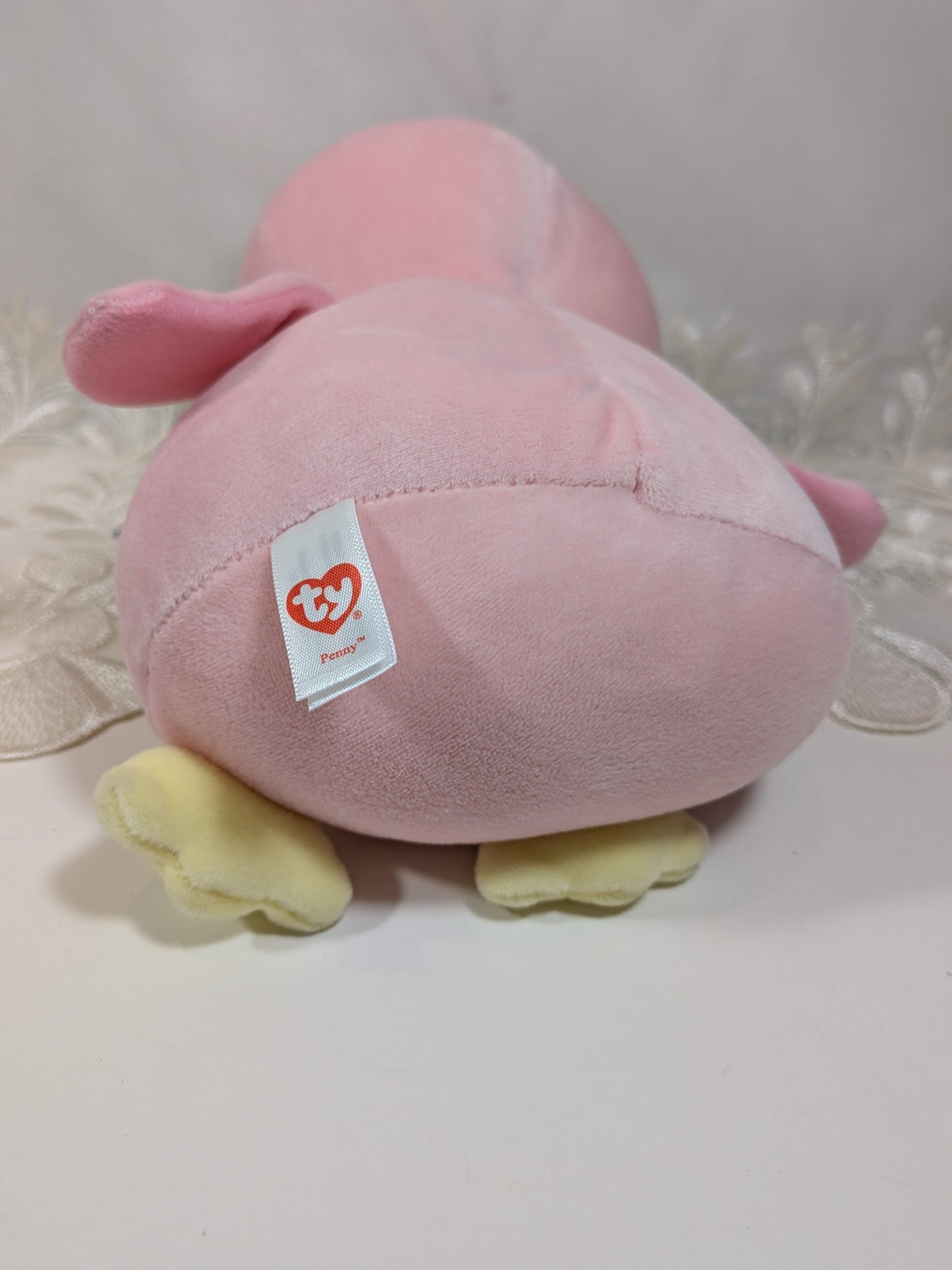 TY Baby Collection - Penny the Pink Penguin (8 In) - Vintage Beanies Canada