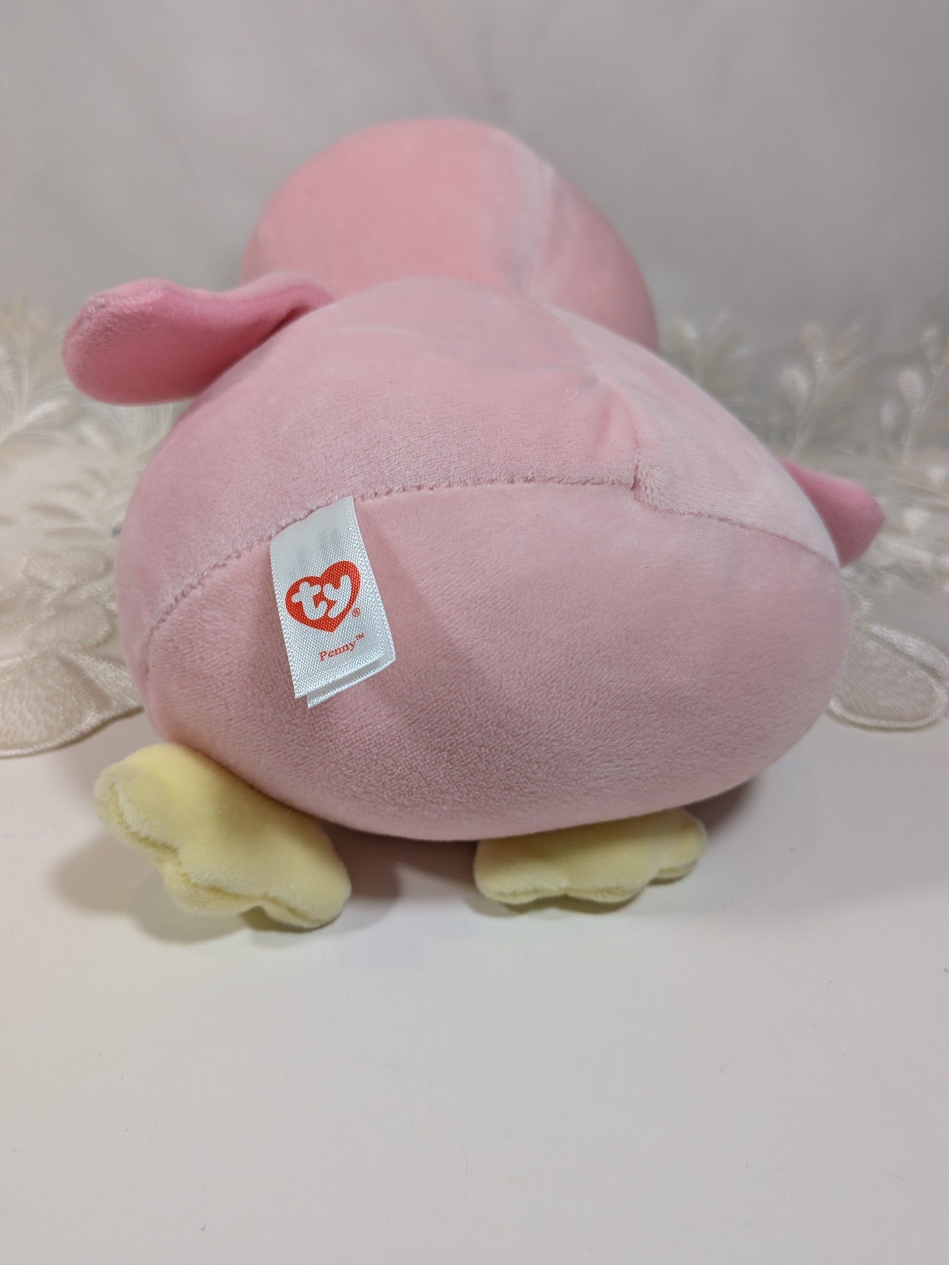 TY Baby Collection - Penny the Pink Penguin (8 In) - Vintage Beanies Canada