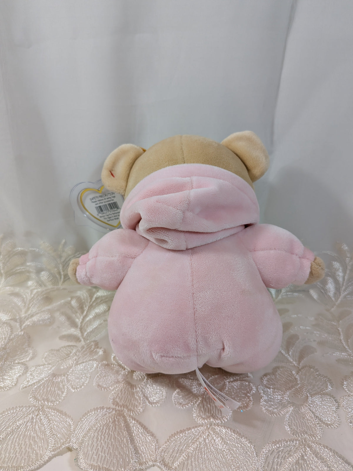 Ty Baby Collection - PJ Bear Pink The Pink Bear (6in) - Vintage Beanies Canada