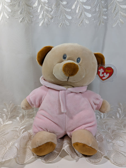 Ty Baby Collection - PJ Bear Pink The Pink Bear (9in) Non-mint Tag - Vintage Beanies Canada