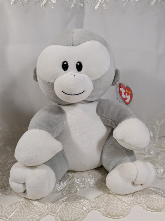 Ty Baby Collection - Pookie The Gray And White Monkey (9in) - Vintage Beanies Canada