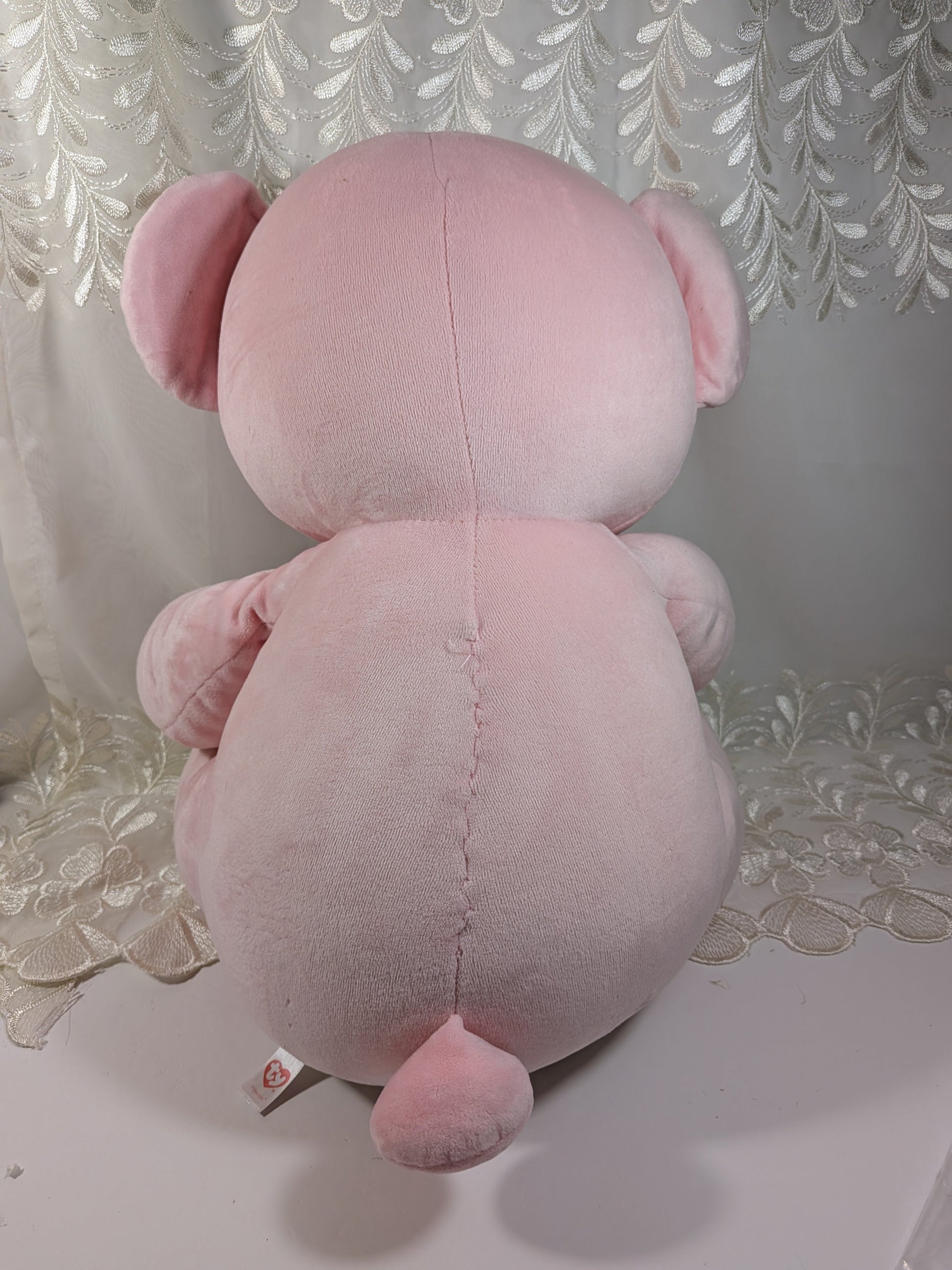 Ty Baby Collection - Princess The Pink Bear (15in) *Rare* No Hang Tag - Vintage Beanies Canada
