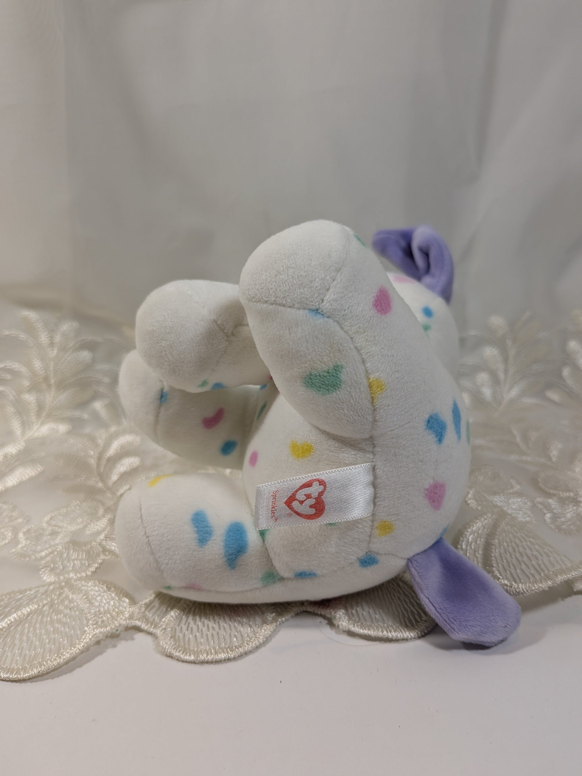 Ty Baby Collection - Sprinkles The Dog (7 in) No Hang Tag - Vintage Beanies Canada