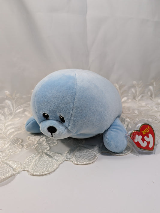 Ty Baby Collection - Squirt The Blue Seal (10in) - Vintage Beanies Canada