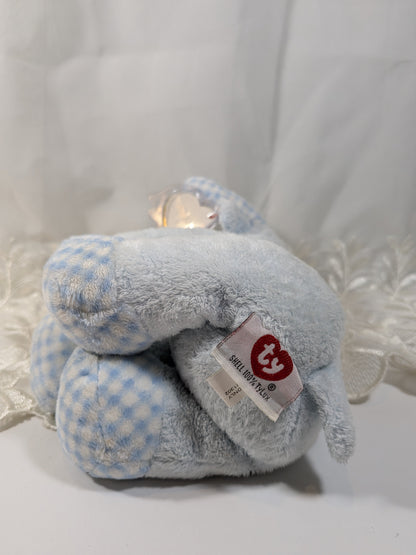 Ty Baby Collection - Twacks The Light Blue Moose (10in) Faded Tag - Vintage Beanies Canada
