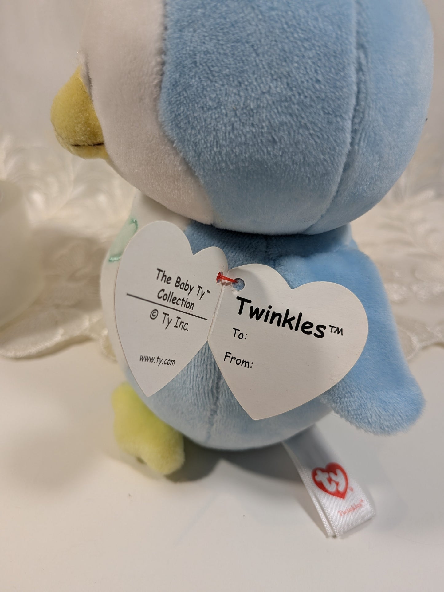 Ty Baby Collection - Twinkles The Blue Penguin *Rare* (6in) - Vintage Beanies Canada