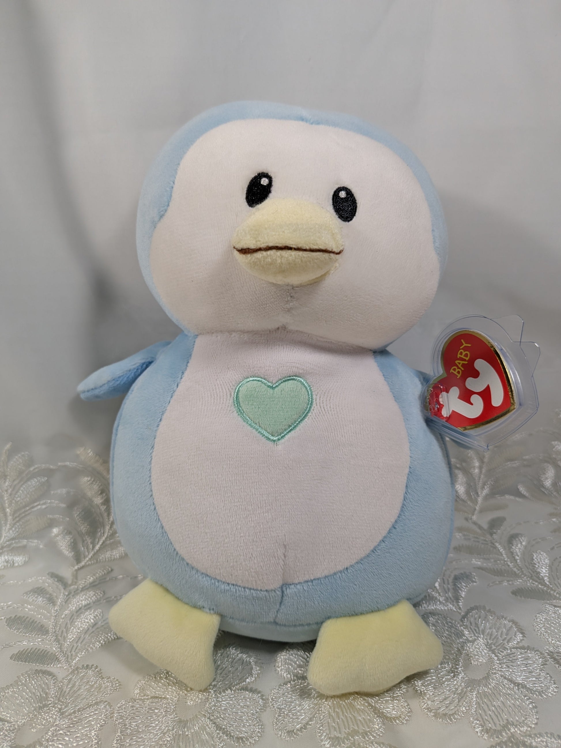 Ty Baby Collection - Twinkles The Blue Penguin *Rare* (8 in) - Vintage Beanies Canada