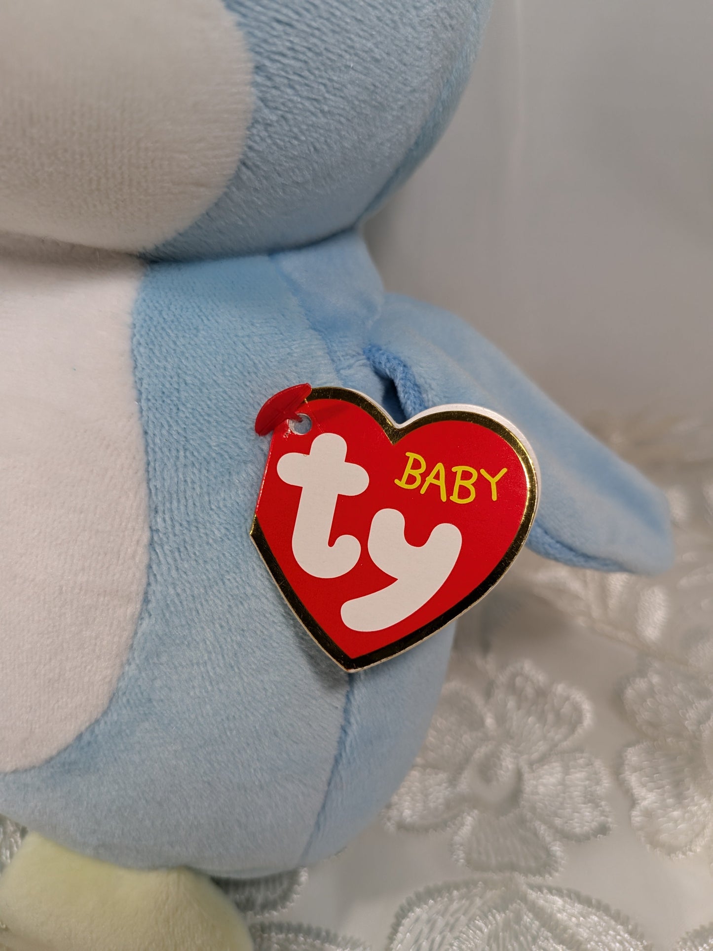 Ty Baby Collection - Twinkles The Blue Penguin *Rare* (8 in) - Vintage Beanies Canada