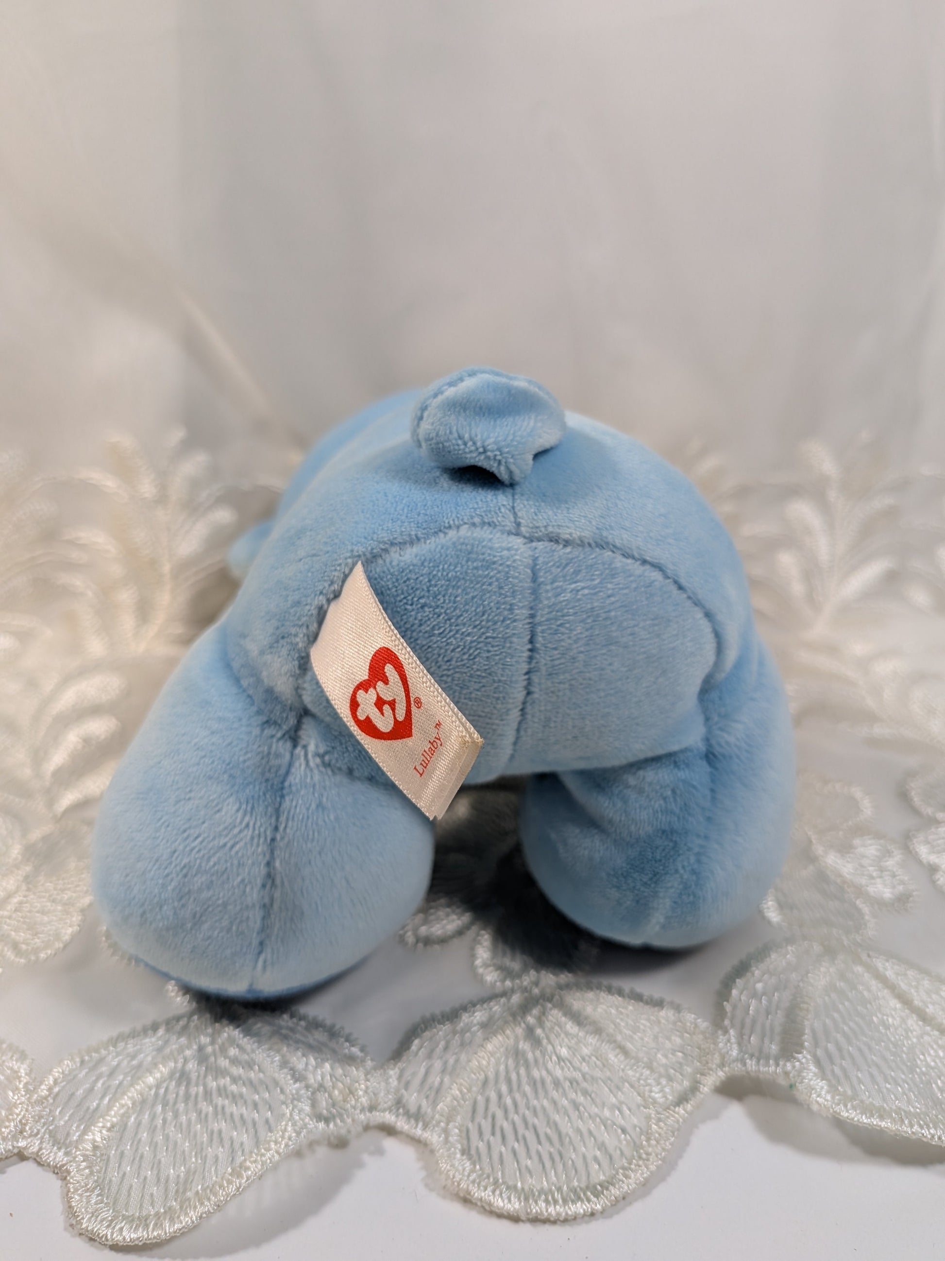 TY Baby Line - Lullaby the Adorable Blue Bear (6in) No Hang Tag - Vintage Beanies Canada