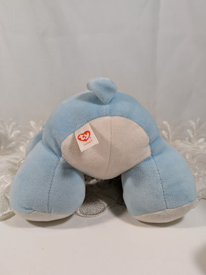 TY Baby Line - Lullaby the Adorable Blue Bear (8in) No Hang Tag - Vintage Beanies Canada