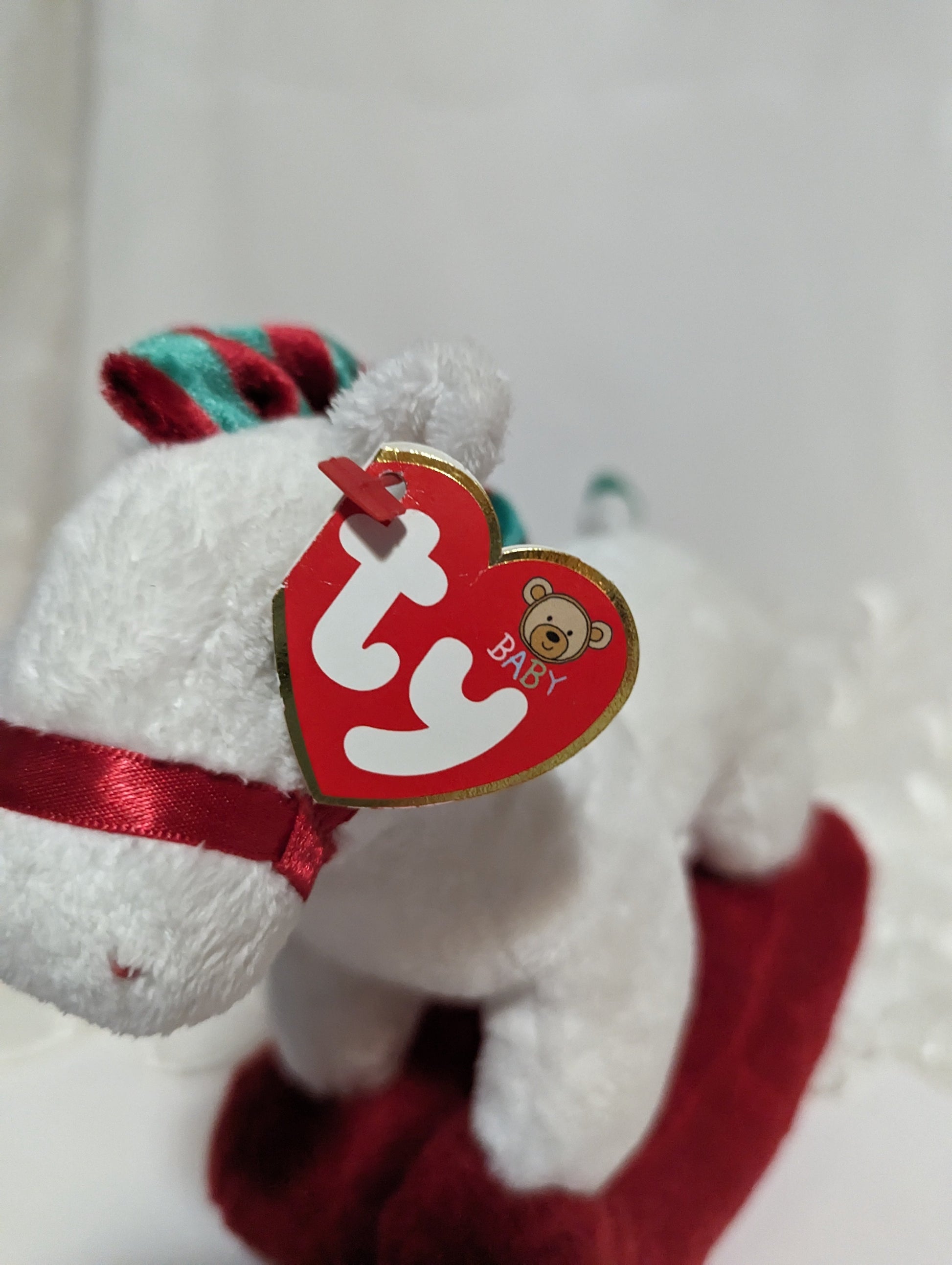 Ty Baby - Pretty Pony The Christmas Rocking Horse Plush (8in) - Vintage Beanies Canada