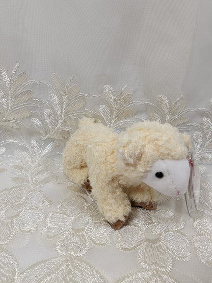 Ty Basket Beanies - Baashful The Lamb (5in) - Vintage Beanies Canada