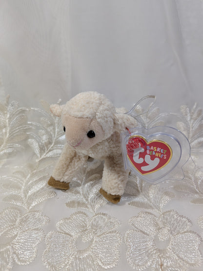 Ty Basket Beanies - Ewey The Lamb (3.5 in) - Vintage Beanies Canada