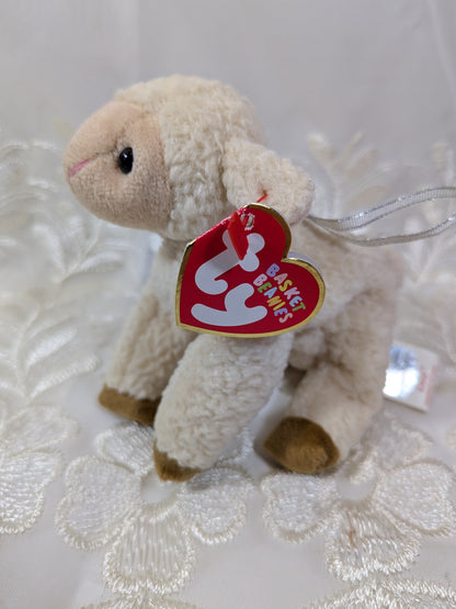 Ty Basket Beanies - Ewey The Lamb (3.5 in) - Vintage Beanies Canada