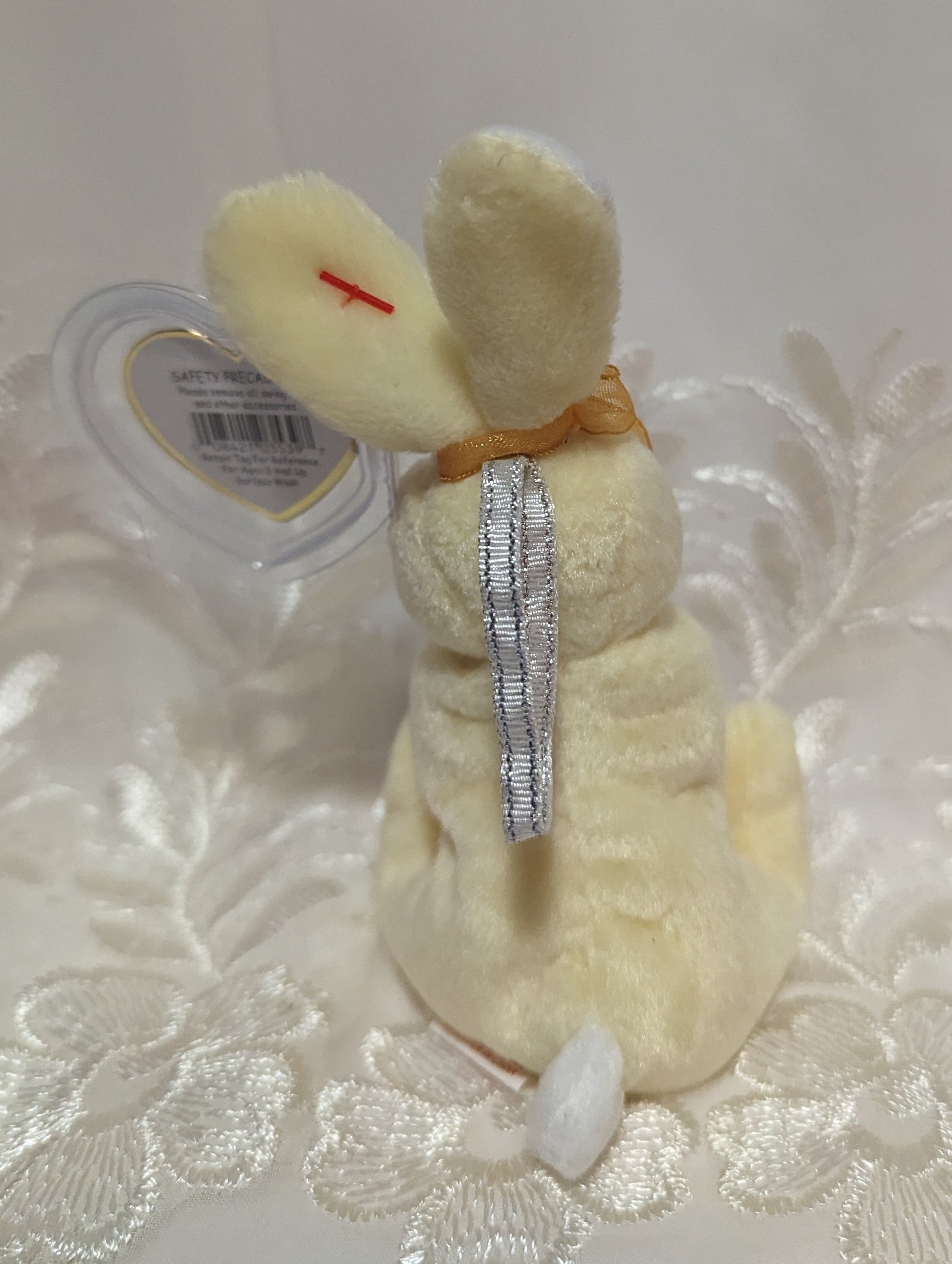 Ty Basket Beanies - Nibbles The Bunny (4in) - Vintage Beanies Canada