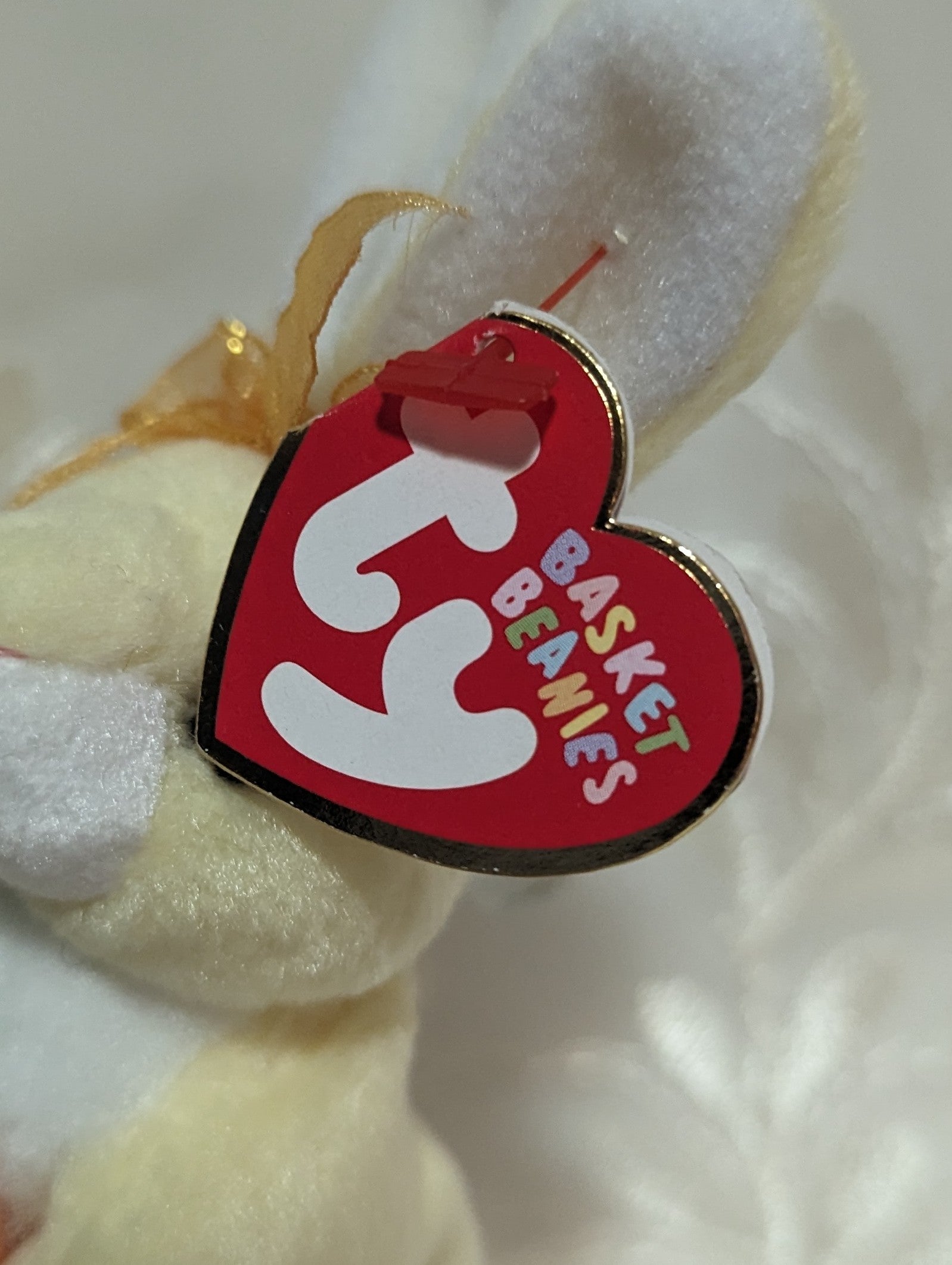 Ty Basket Beanies - Nibbles The Bunny (4in) - Vintage Beanies Canada
