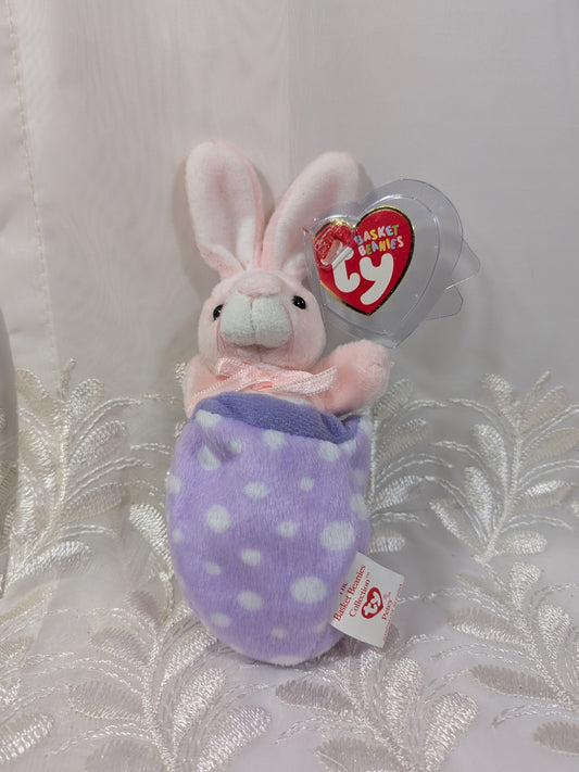 Ty Basket Beanies - Petey the Easter Bunny (5in) - Vintage Beanies Canada