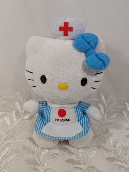 Ty Beanie Babies - Hello Kitty I Love Japan Nurse Red Cross Fundraiser (6in) No Hang Tags - Vintage Beanies Canada