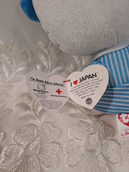 Ty Beanie Babies - Hello Kitty I Love Japan Nurse Red Cross Fundraiser (6in) Non-mint Tags - Vintage Beanies Canada