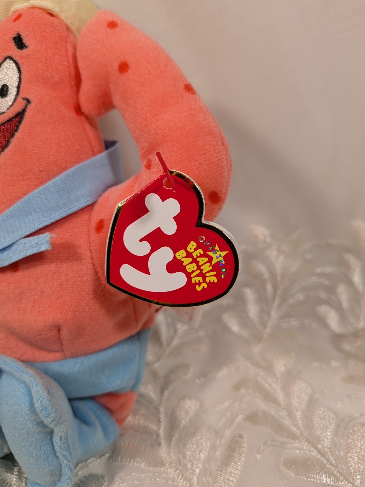 Ty Beanie Babies - Patrick Star As Barnacle Boy From The TV Show SpongeBob SquarePants (8in) - Vintage Beanies Canada
