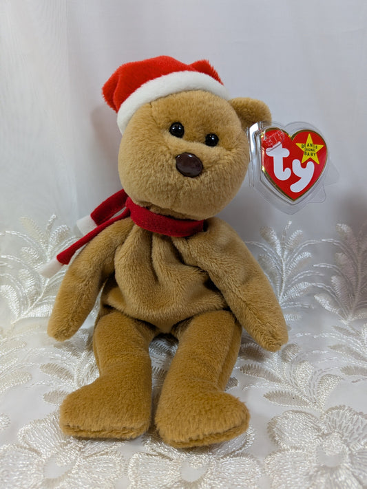 Ty Beanie Baby - 1997 Holiday Teddy the Christmas Bear (8.5in) - Vintage Beanies Canada