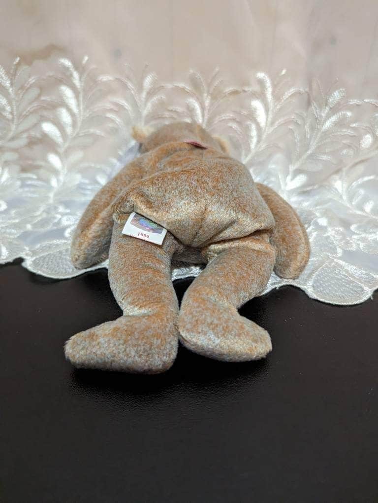Ty Beanie Baby - 1999 Signature Bear The Tan Bear With Red Ribbon (8.5in) - Vintage Beanies Canada