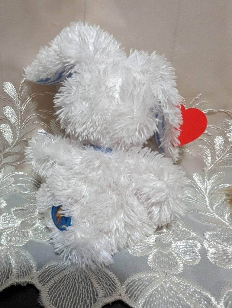Ty Beanie Baby 2.0 - Hopsy The White And Blue Bunny Rabbit (6in) - Vintage Beanies Canada