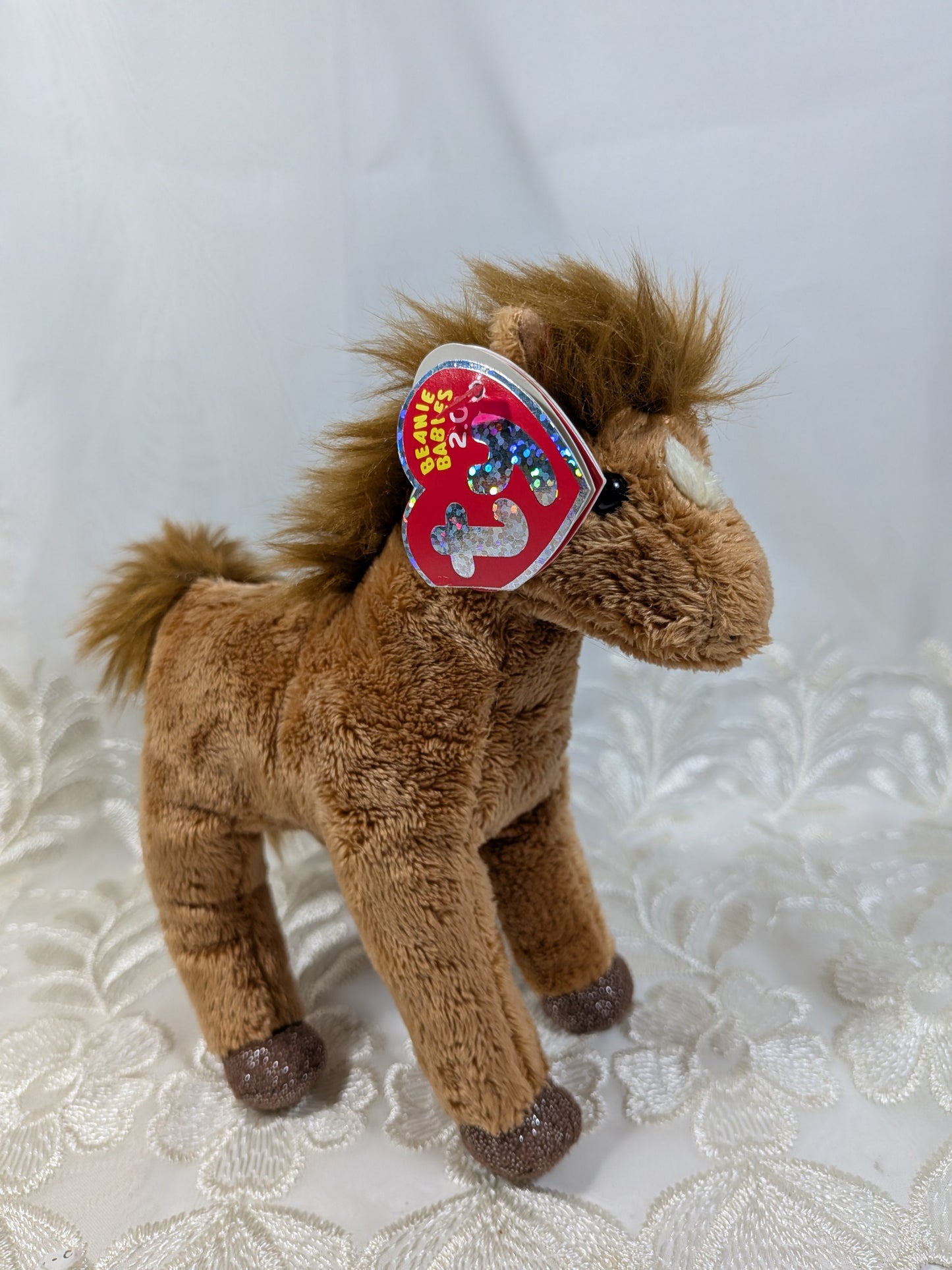 Ty Beanie Baby 2.0 - Saddle The Horse (7in) - Vintage Beanies Canada