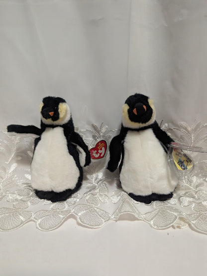 Ty Beanie Baby - Admiral The Penguin (6in) With Or Without Santa Barbara Tag - Vintage Beanies Canada