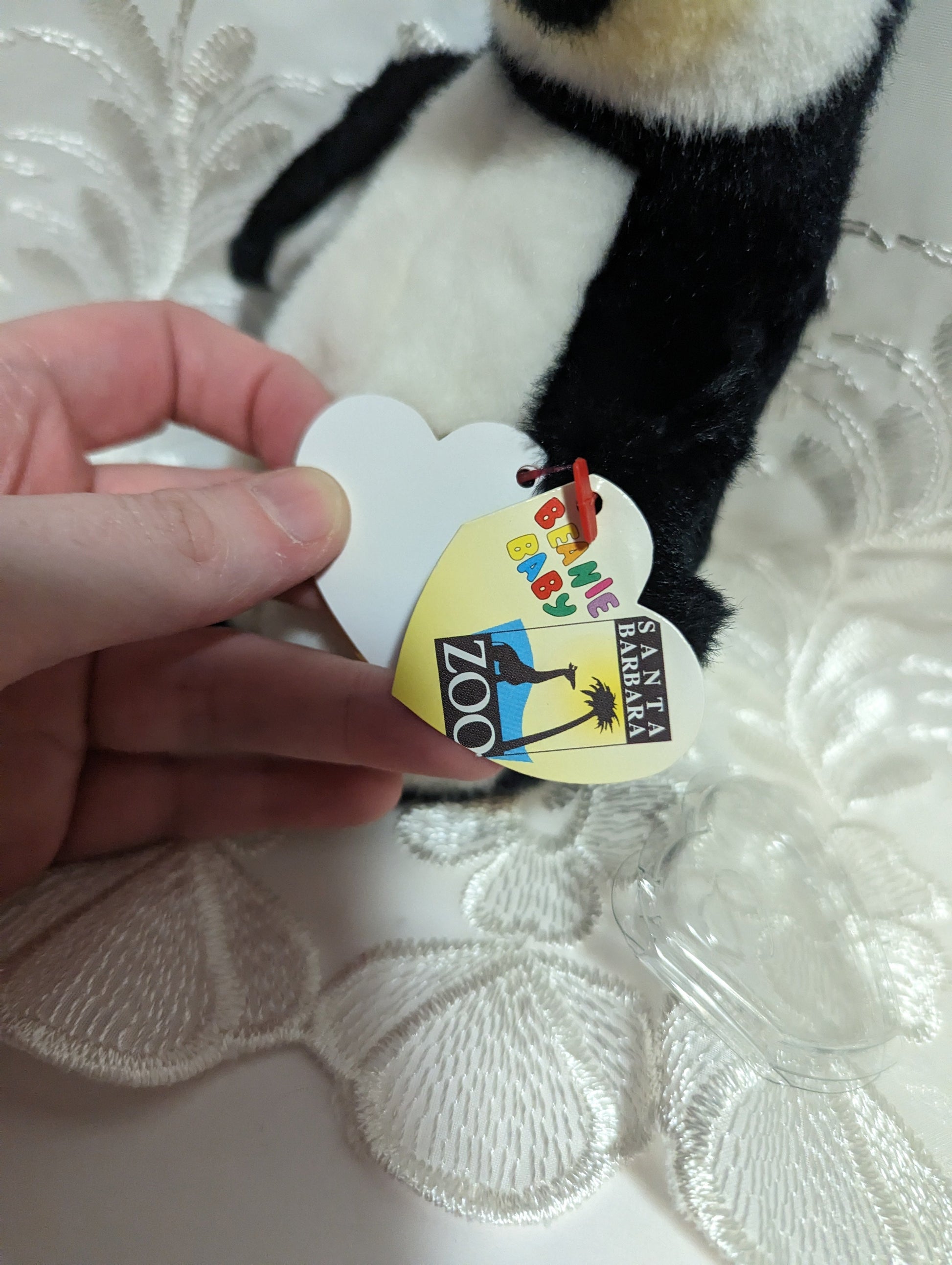 Ty Beanie Baby - Admiral The Penguin (6in) With Or Without Santa Barbara Tag - Vintage Beanies Canada