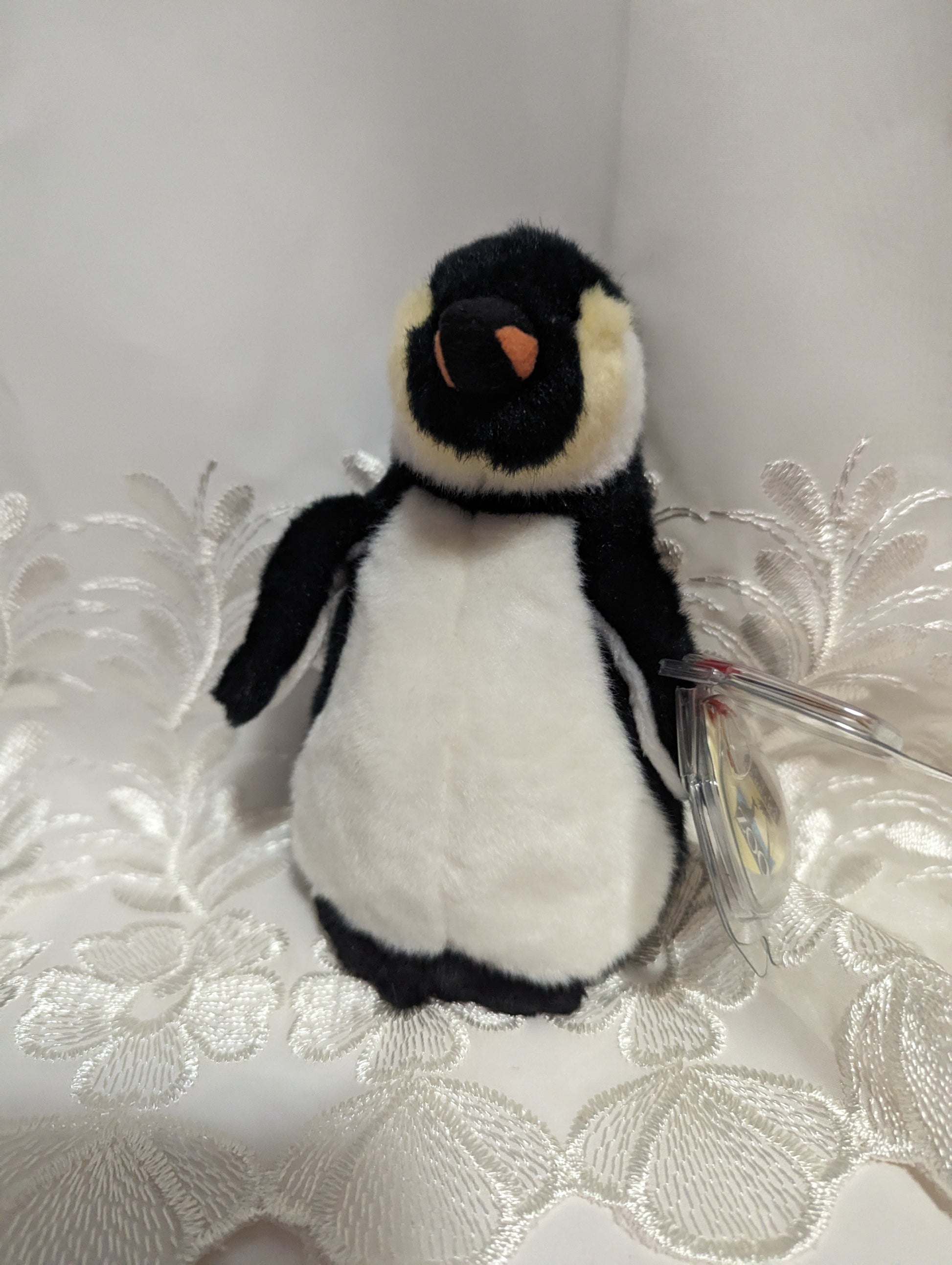 Ty Beanie Baby - Admiral The Penguin (6in) With Or Without Santa Barbara Tag - Vintage Beanies Canada