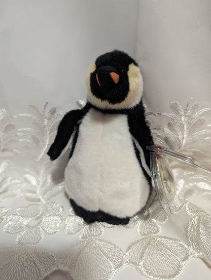 Ty Beanie Baby - Admiral The Penguin (6in) With Or Without Santa Barbara Tag - Vintage Beanies Canada