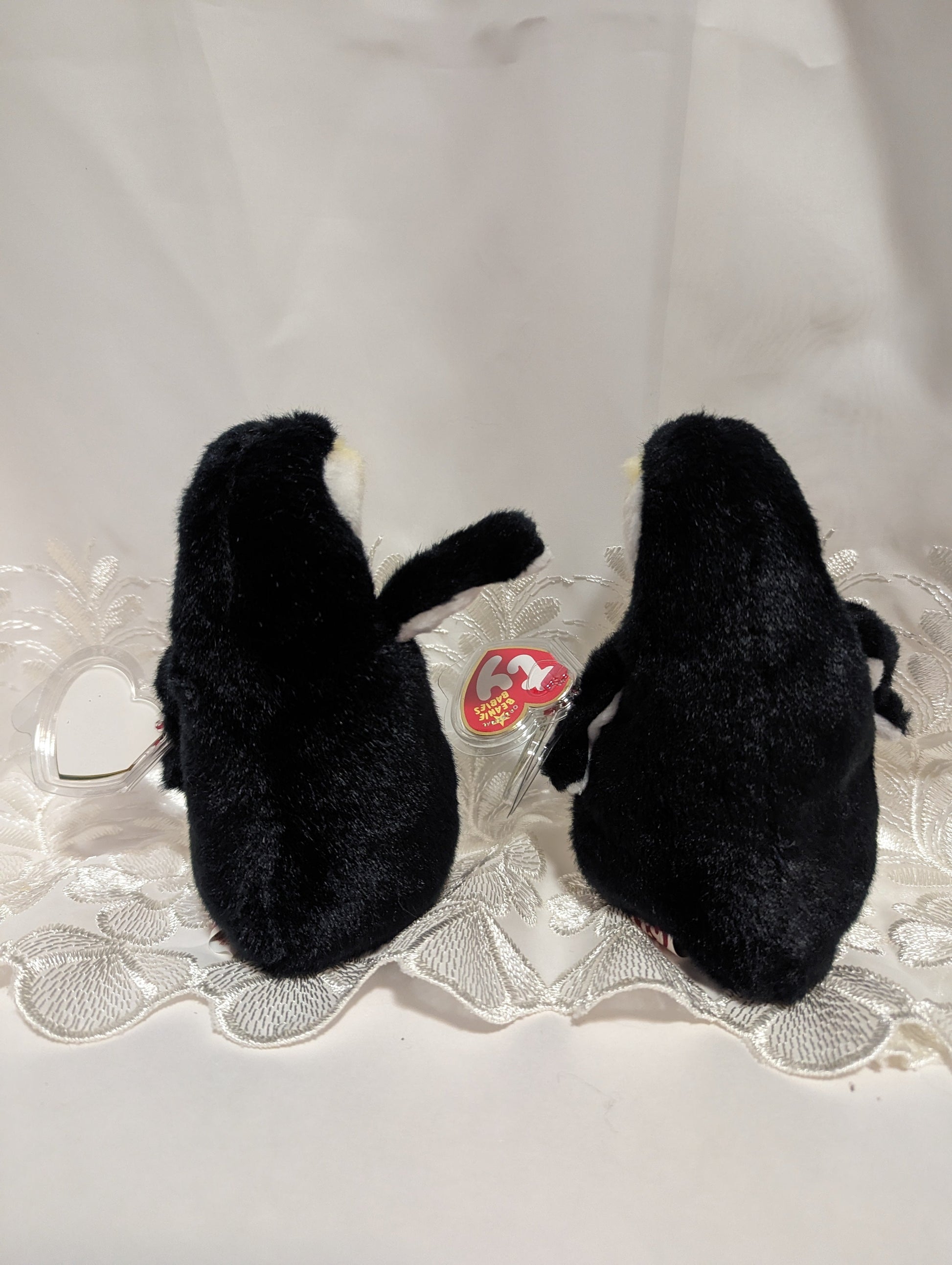 Ty Beanie Baby - Admiral The Penguin (6in) With Or Without Santa Barbara Tag - Vintage Beanies Canada