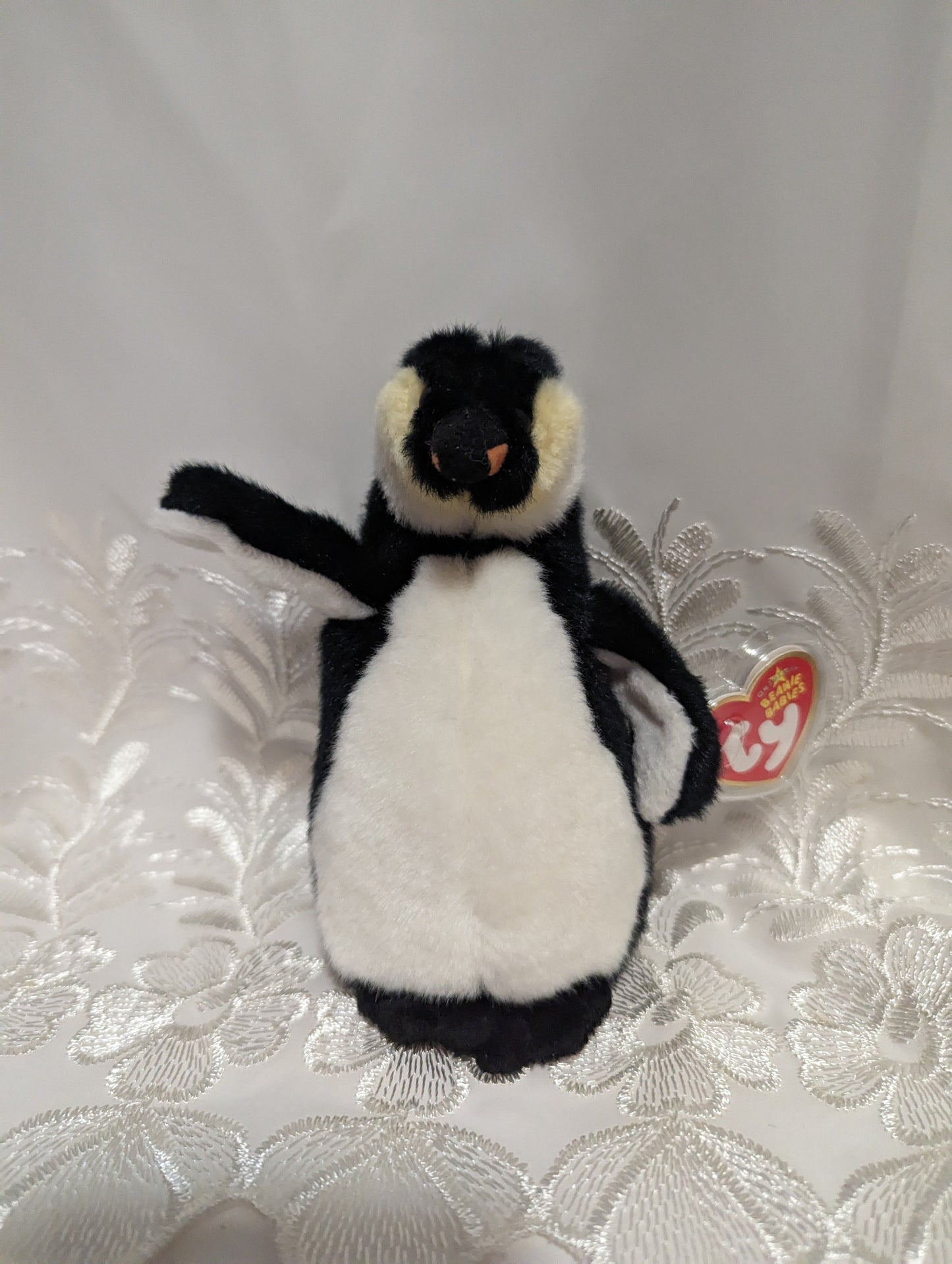 Ty Beanie Baby - Admiral The Penguin (6in) With Or Without Santa Barbara Tag - Vintage Beanies Canada