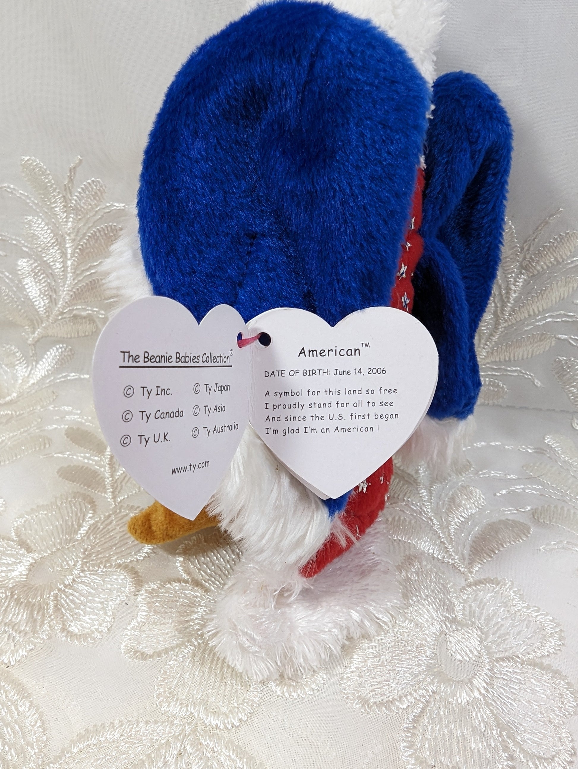 Ty Beanie Baby - American The Eagle (6in) - Vintage Beanies Canada
