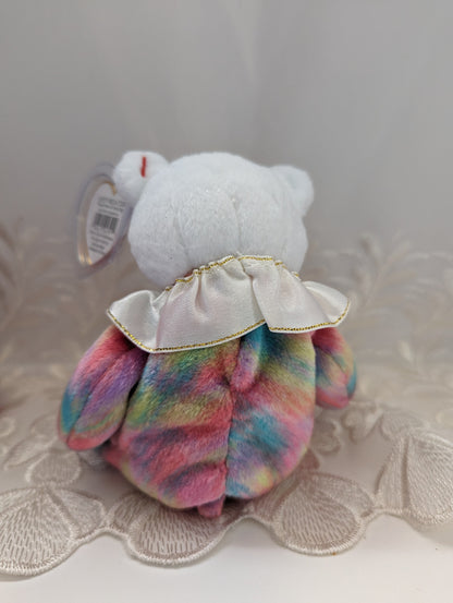 Ty Beanie Baby - April The Birthday Clown Bear (6in) - Vintage Beanies Canada