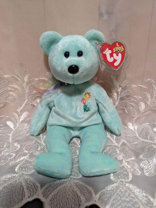 Ty Beanie Baby - Ariel the Beautiful Turquoise Bear (8.5in) - Vintage Beanies Canada