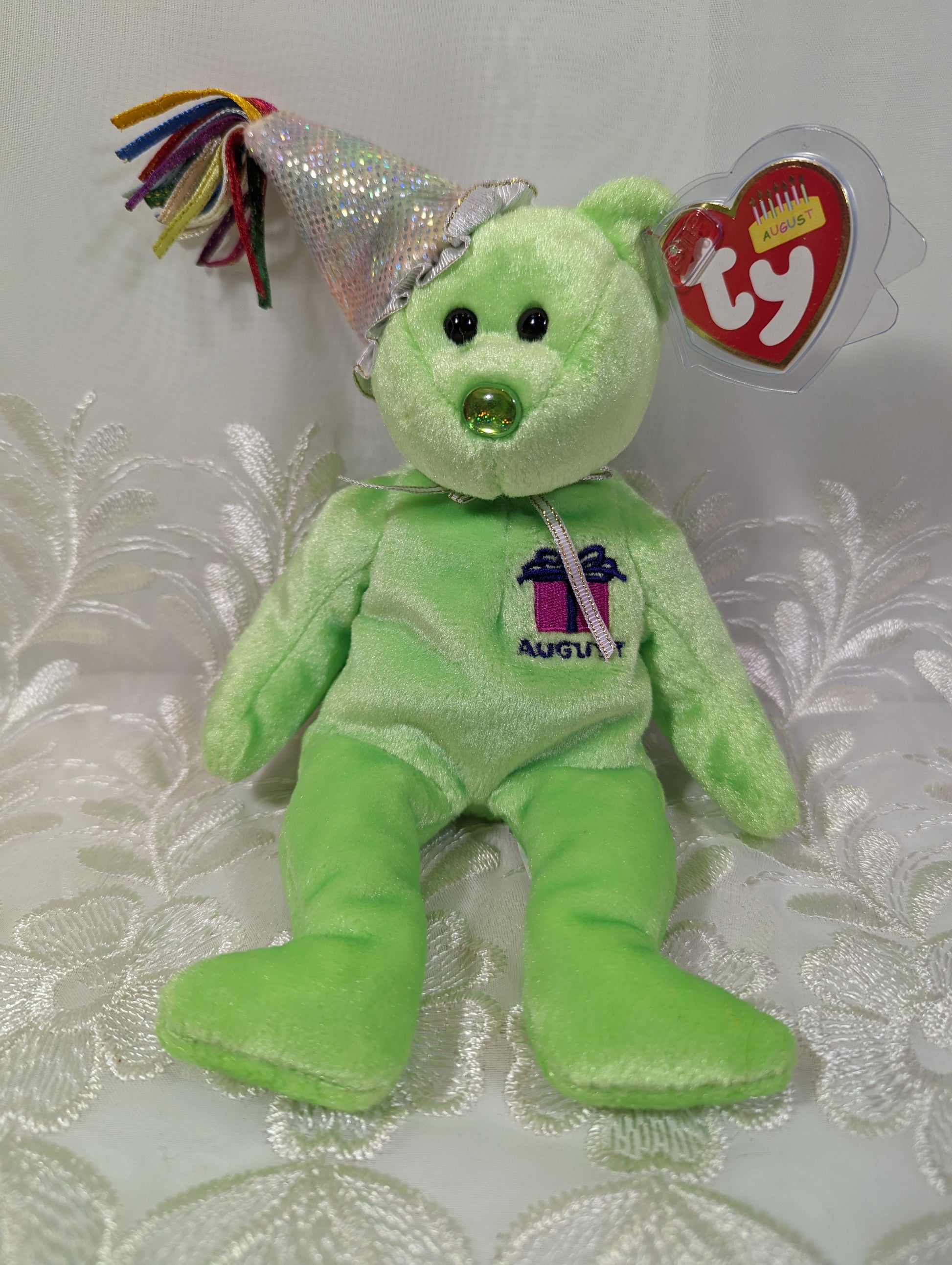 Baby Birthday Bear Beanie Boo August Birthdays Ty Beanie Baby