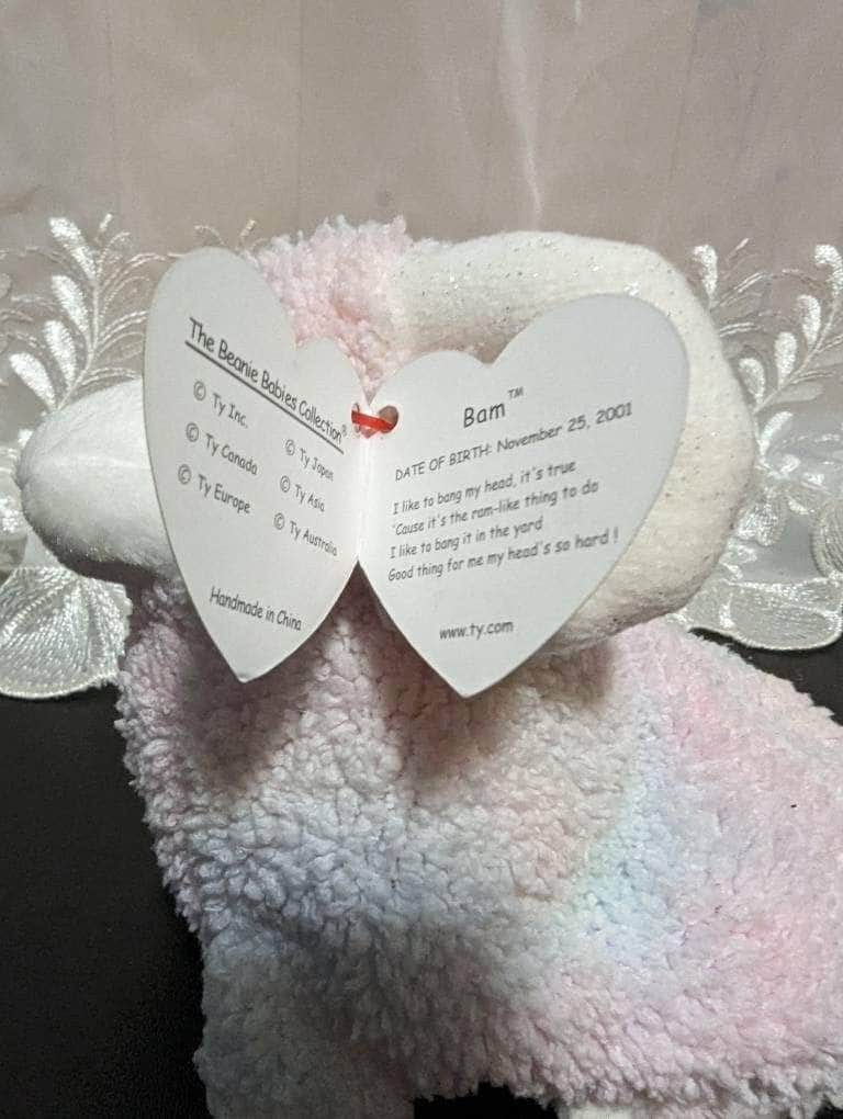 Ty Beanie Baby - Bam The Ram (5in) - Vintage Beanies Canada