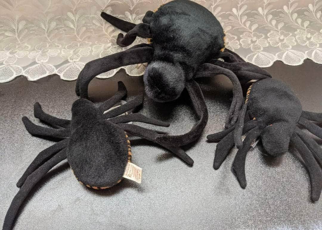 Ty Beanie Baby + Beanie Buddy - Spinner The Spider Lot (Sold As Set) Non-mint tags - Vintage Beanies Canada