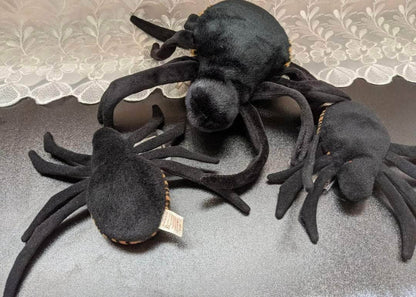 Ty Beanie Baby + Beanie Buddy - Spinner The Spider Lot (Sold As Set) Non-mint tags - Vintage Beanies Canada