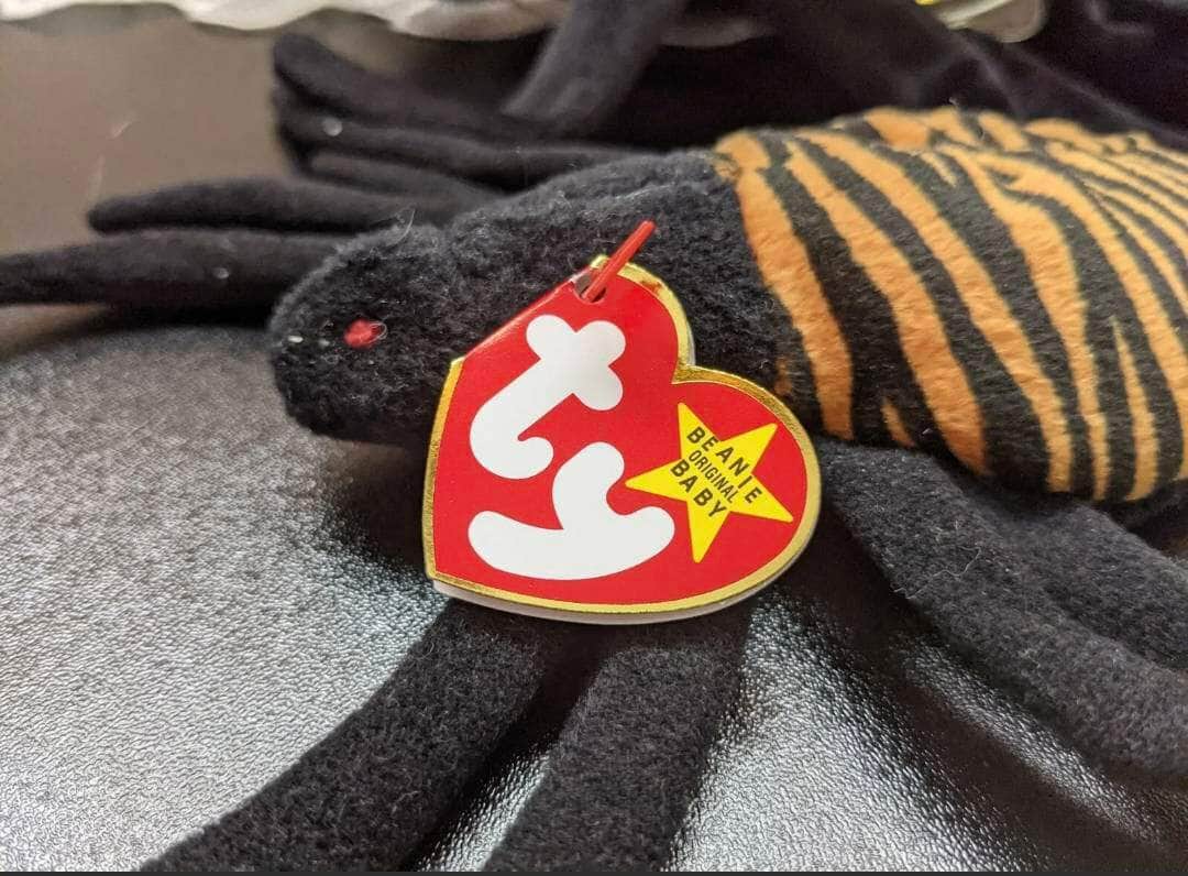 Ty Beanie Baby + Beanie Buddy - Spinner The Spider Lot (Sold As Set) Non-mint tags - Vintage Beanies Canada