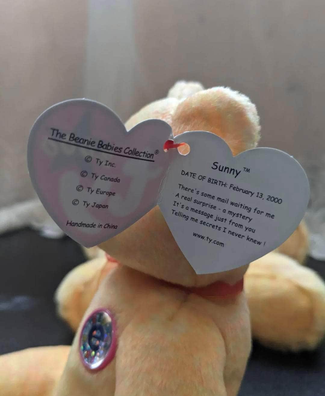 Ty Beanie Baby + Beanie Buddy - Sunny The Bear - Lot of E Bears - Near Mint (Sold As Pair) - Vintage Beanies Canada