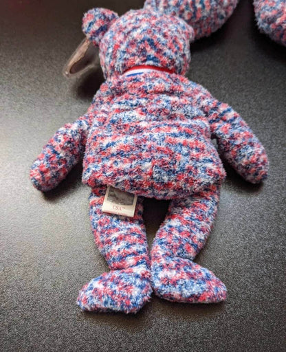 Ty Beanie Baby + Beanie Buddy - USA the Bear Lot Of 2 - Near Mint (Sold As Pair) - Vintage Beanies Canada